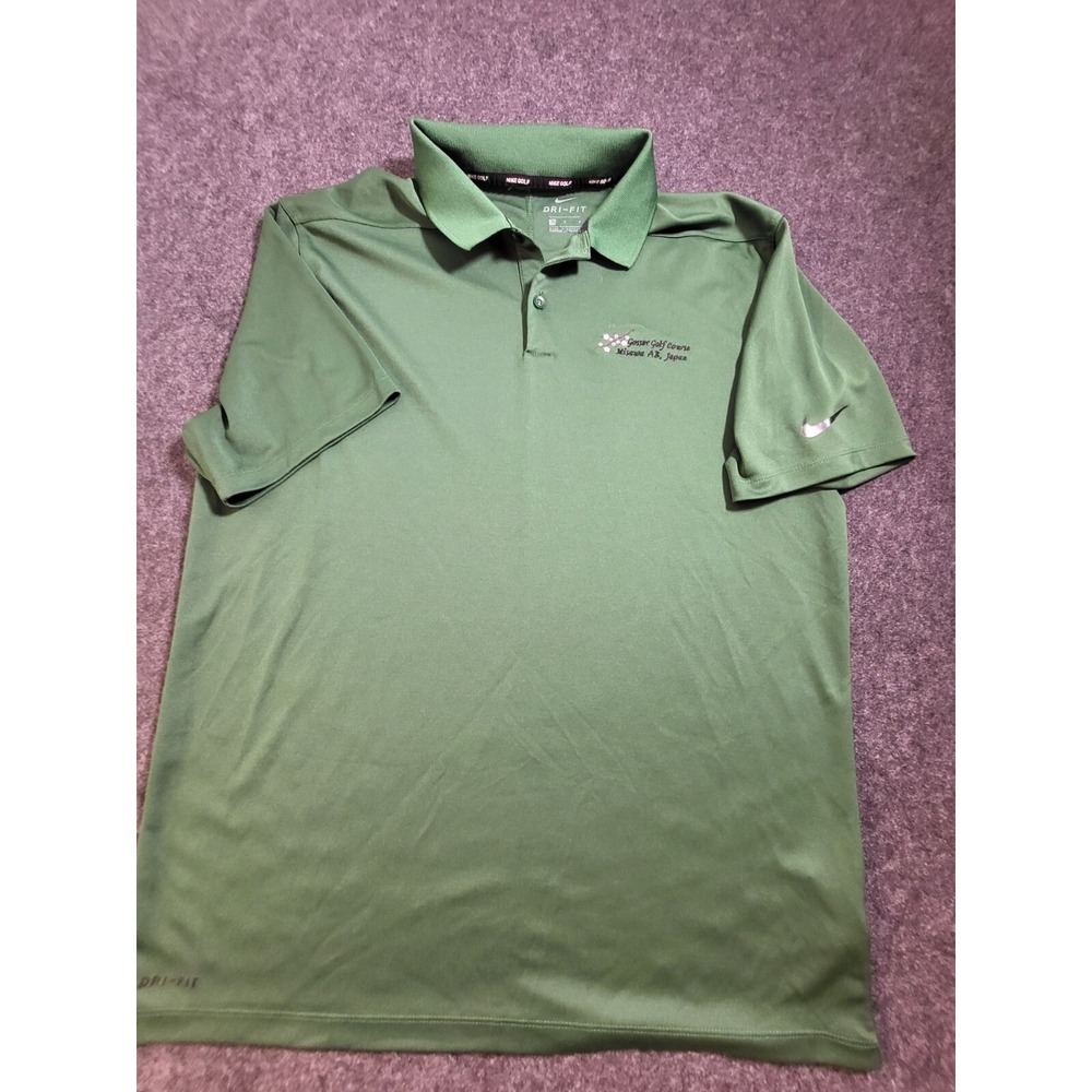 Nike Dri-Fit Golf Polo Misawa AB. Japan Mens Large Green - Picture 9 of 13